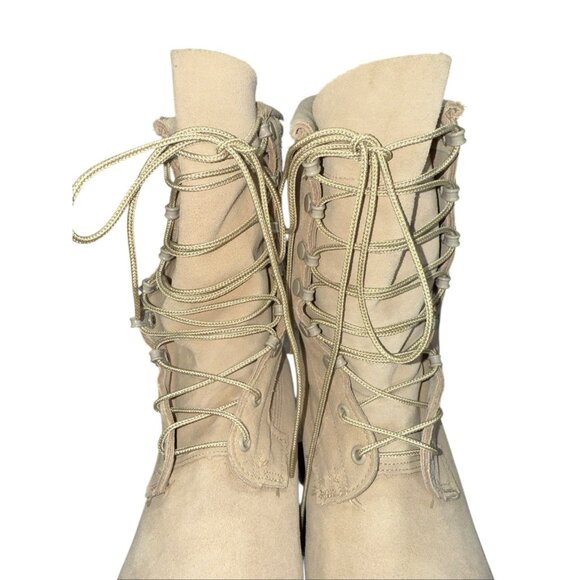 Men’s Desert Tan Tactical Vibram Sole Combat Work Army Hot Cold Boots Sz 7.5 XW - Picture 7 of 11